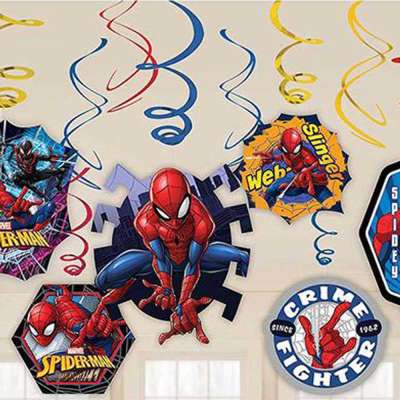 Spider-Man Webbed Swirl Decorations 12pcs | Party Centre Profile Picture