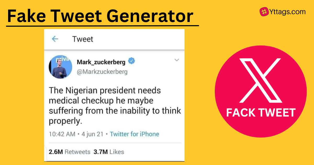 Fake Tweet Generator