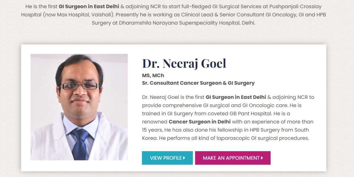 Discovering the Expertise of Dr. Neeraj Goel: Leading Cancer Surgeon in Delhi