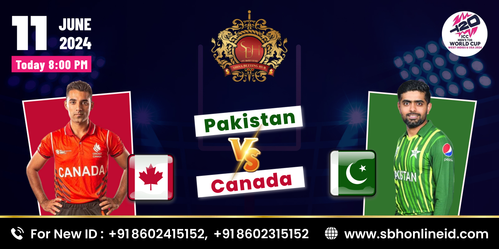 Today's Match Prediction: Pakistan vs Canada - T20 World Cup 2024 - Shiva Betting Hub